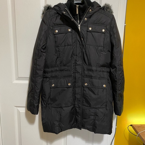 Saks Fifth Ave Black Coat - Picture 2 of 11